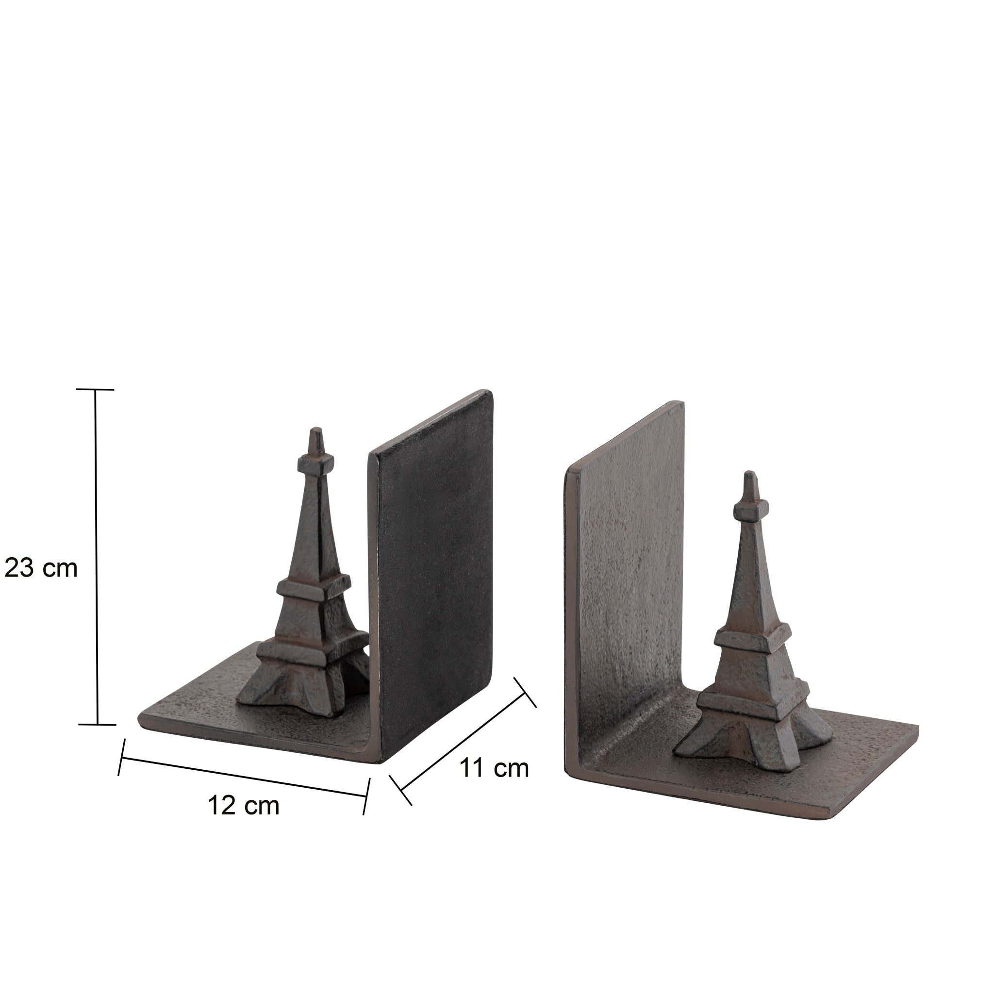 Eiffel Tower Bookends Set of 2 Antique Bronze