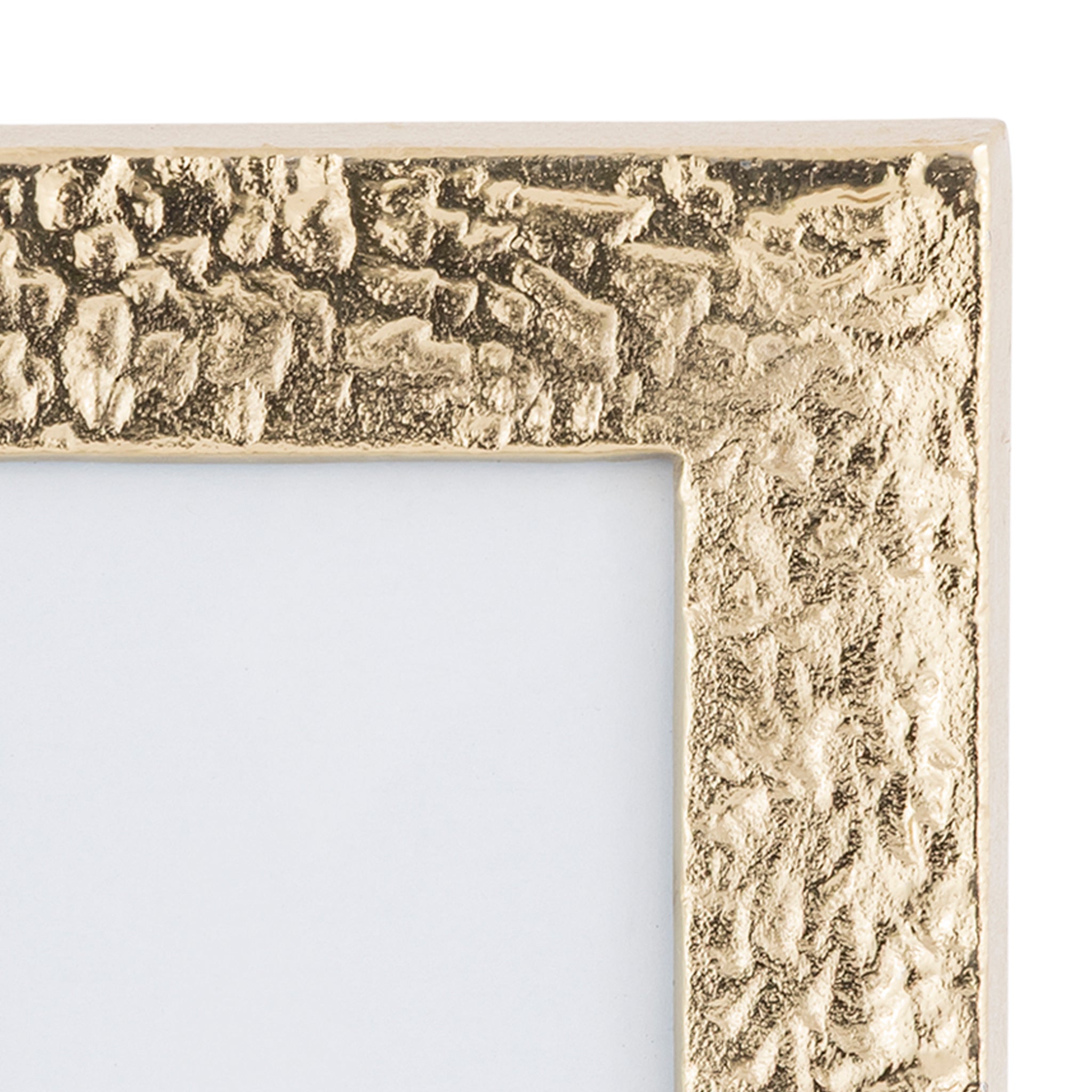 Textured Gold Aluminum Photo Frame – Tabletop Picture Frame with Glass Front (4×6, 5×7)