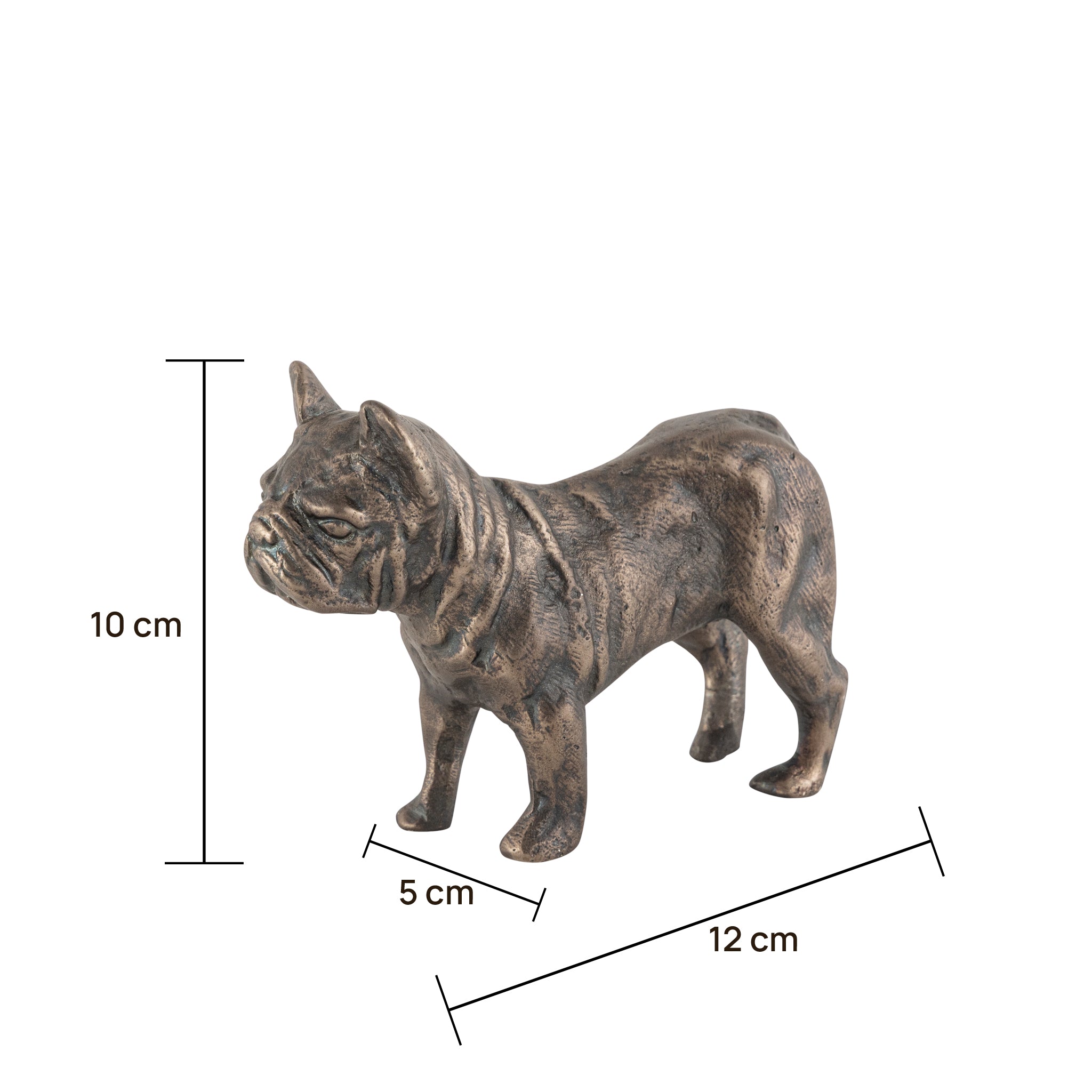 Buster Dog Statuette Antique Bronze Finish