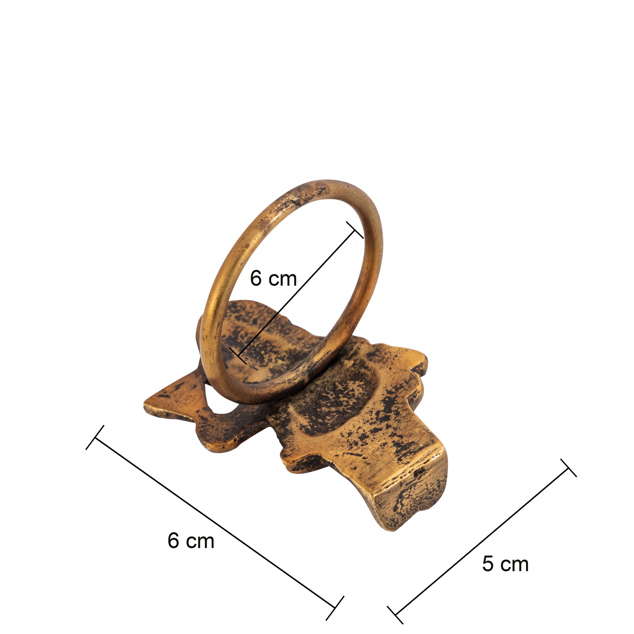 Antique Gold Santa Napkin Rings – Elegant Metal Table Decoration (Set of 4)