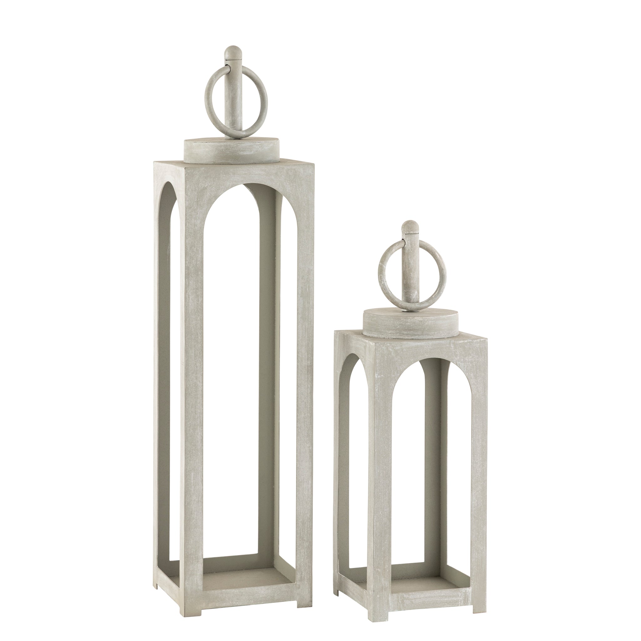 Merton Lantern Small Sage Green Finish