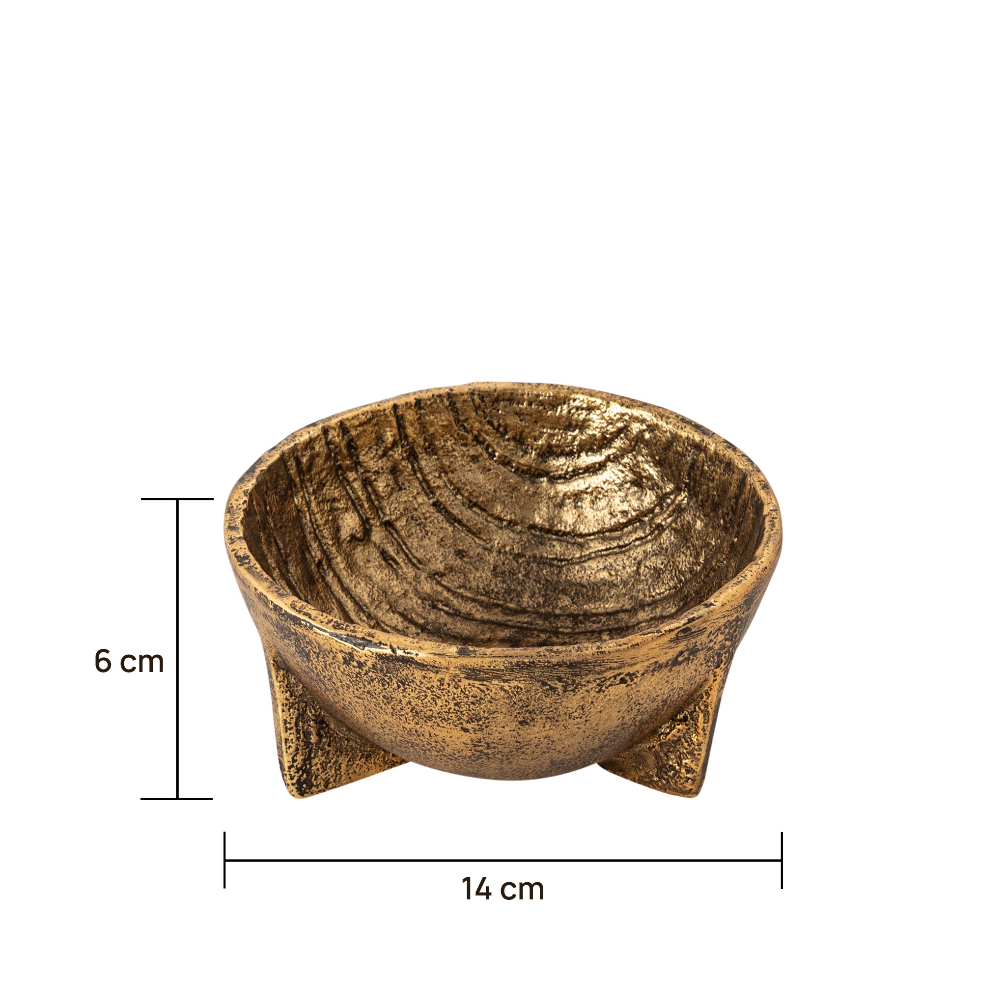 Dorset Decorative Bowl Small Antique Brass Finish