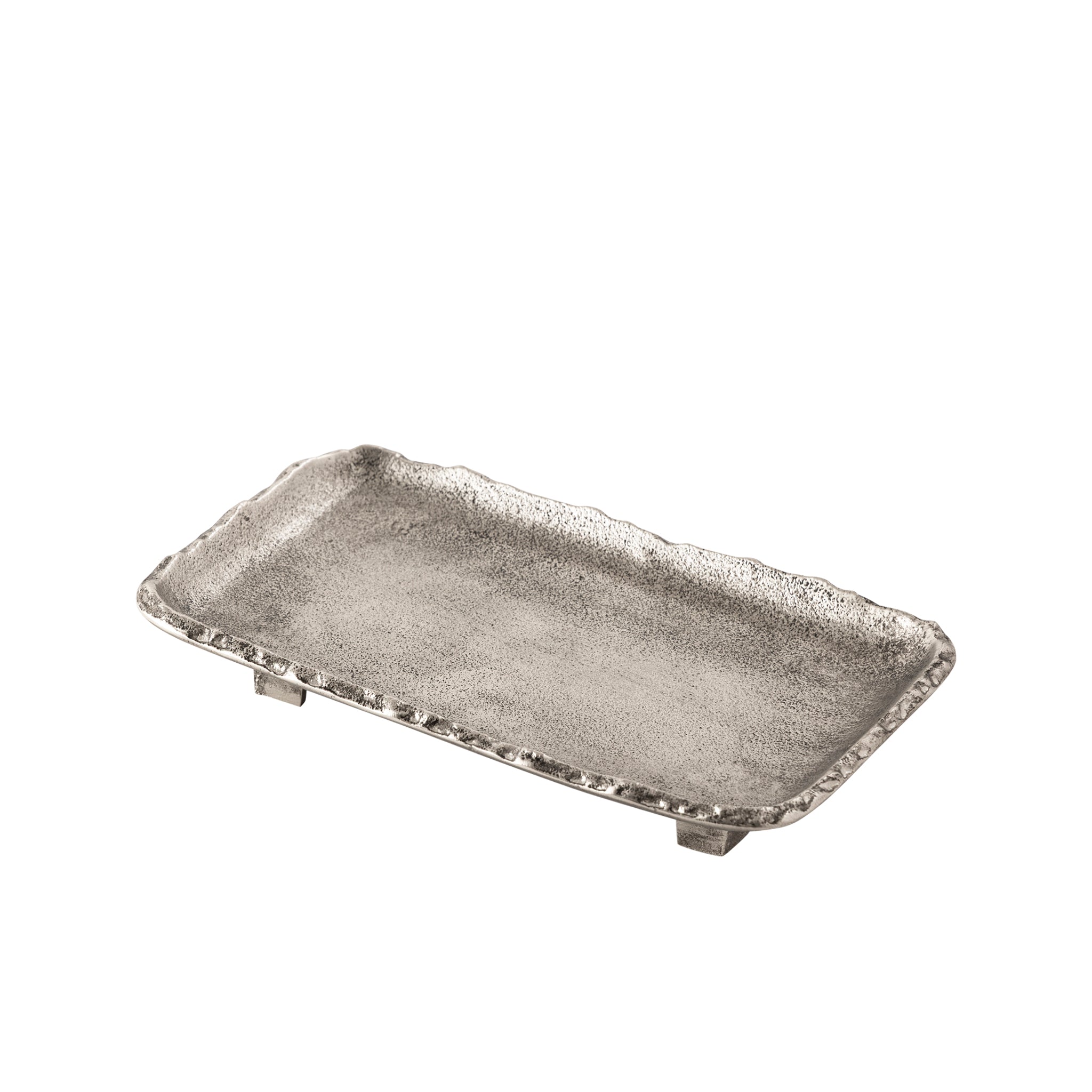 Ely Rectangular Tray Small Antique Silver
