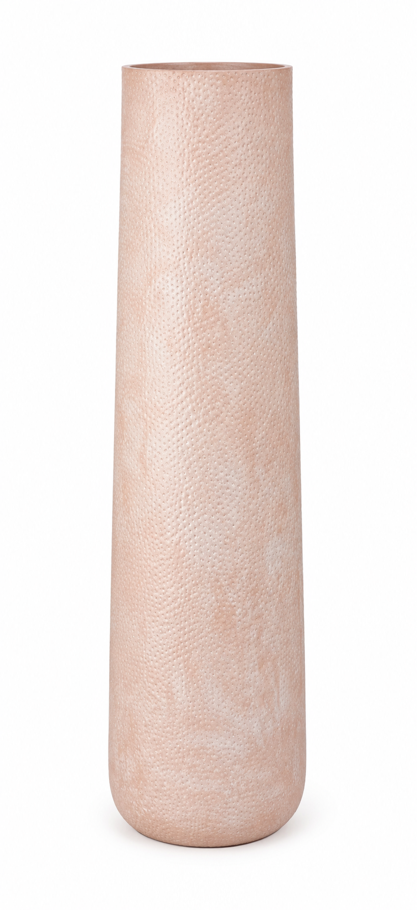 Aveline Textured Tall Metal Vase