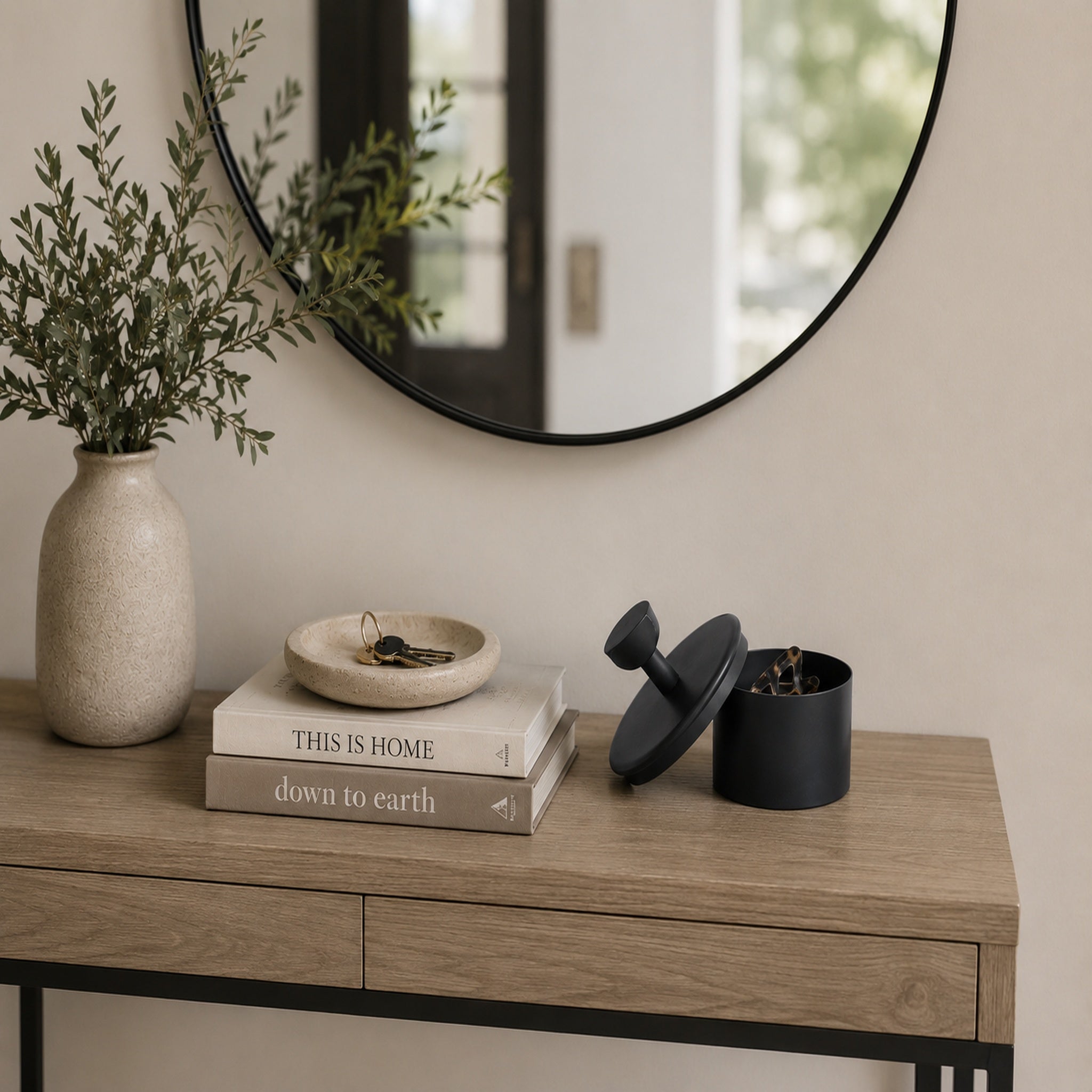 Decorative Storage Boxes in Antique Bronze and Washed Green