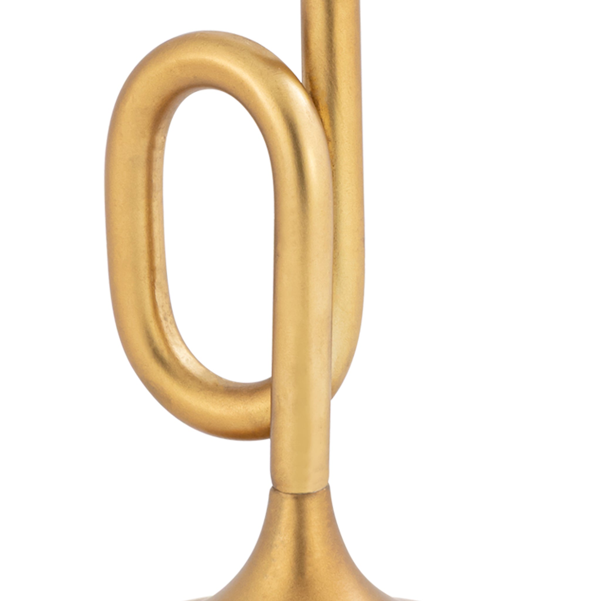 Aurea Gold Trumpet Design Candle Holders – Decorative Candlestick Centerpiece Set of 2