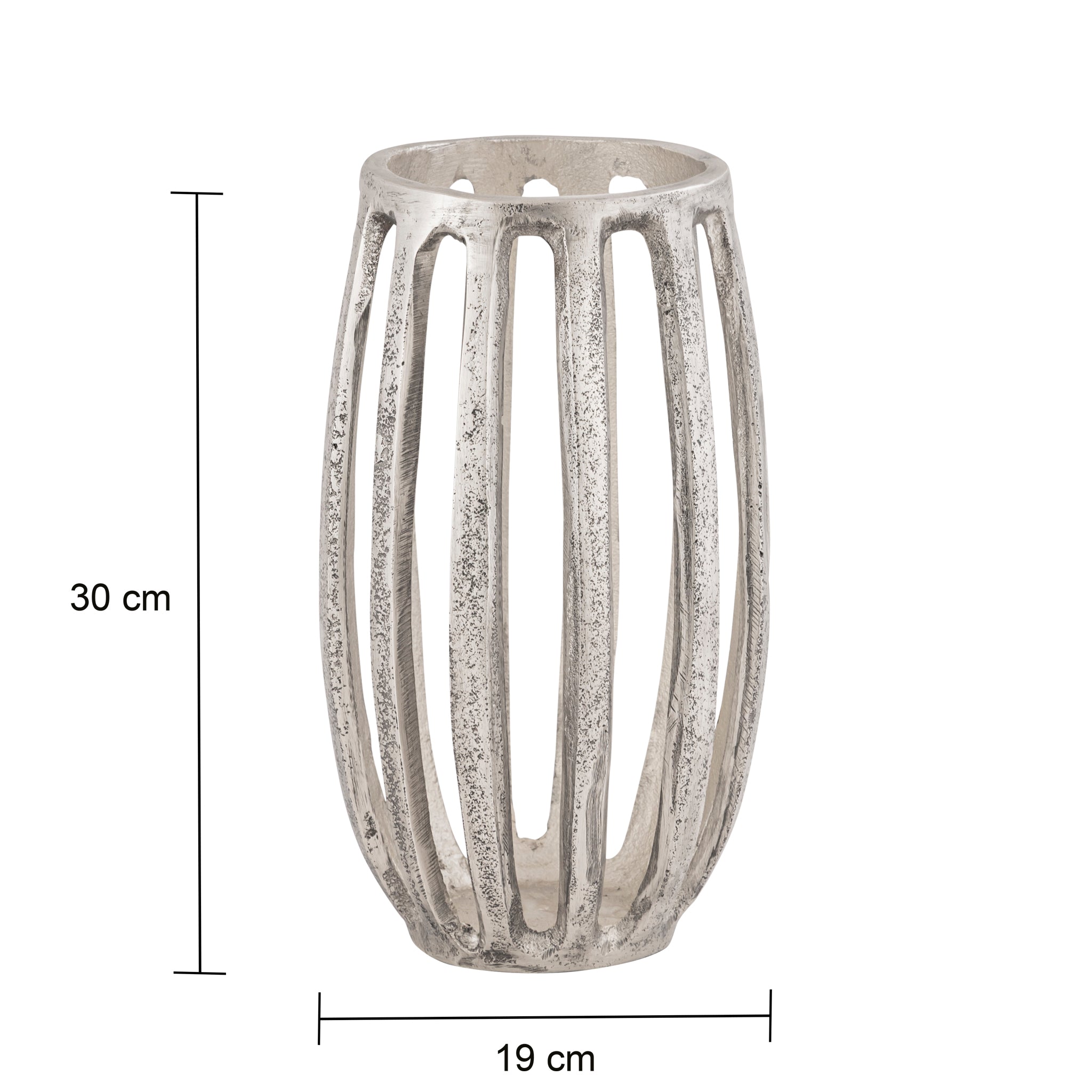 Eira Arched Metal Pillar Candle Holders – Antique Finish Decorative Lantern-Style Stand