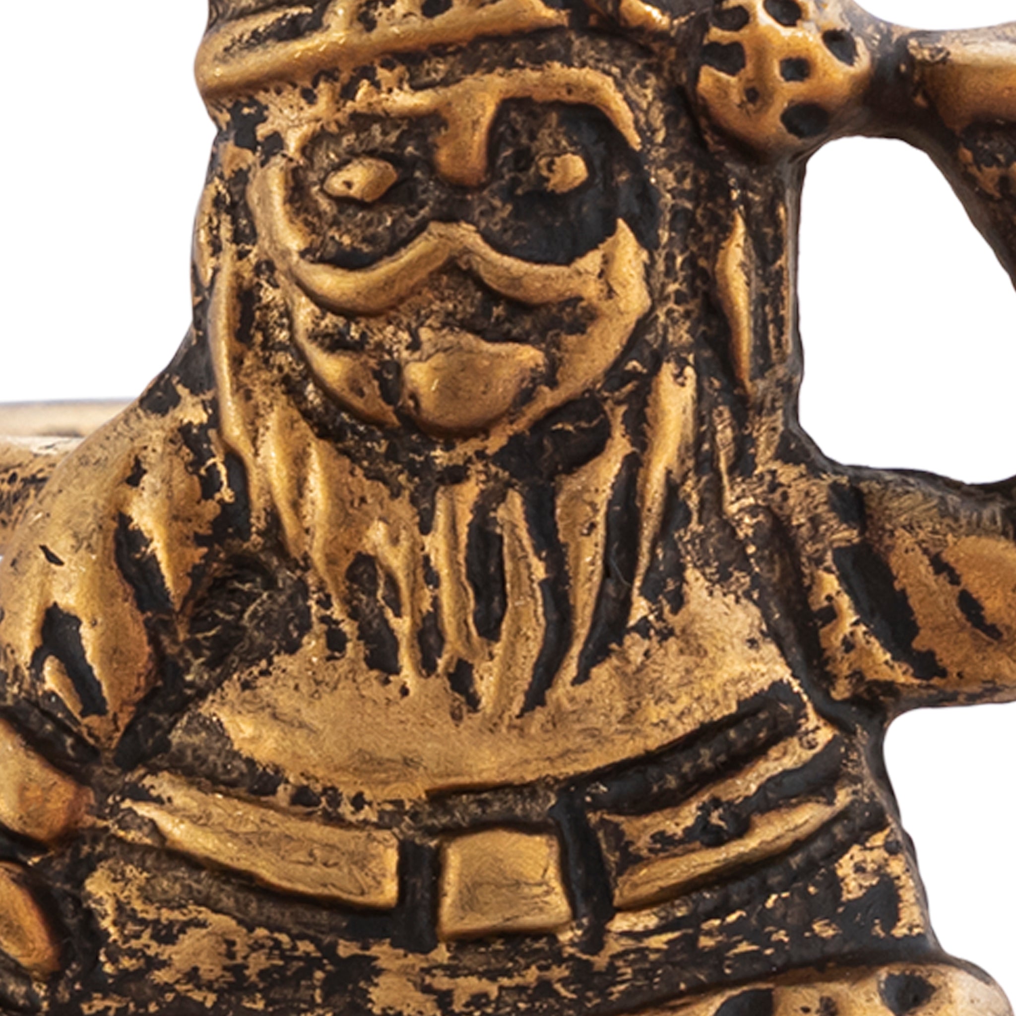 Antique Gold Santa Napkin Rings – Elegant Metal Table Decoration (Set of 4)