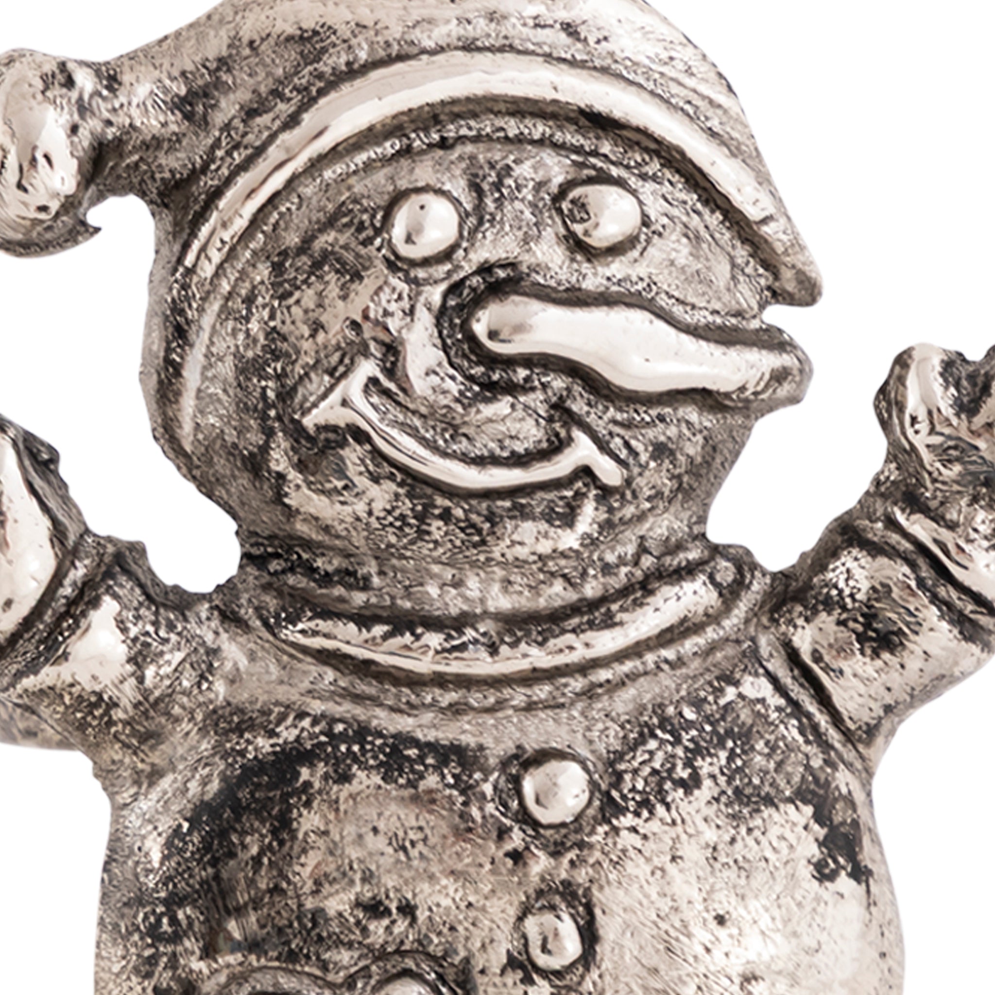 Antique Silver Snowman Napkin Rings – Decorative Metal Table Setting (Set of 4)