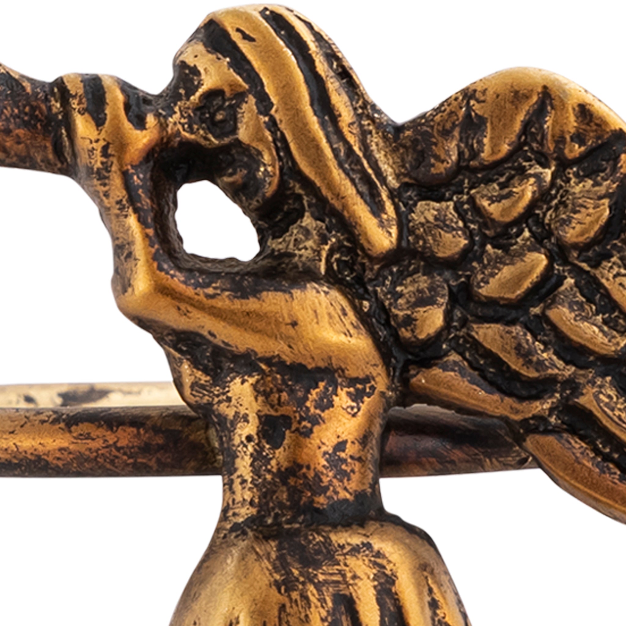 Antique Brass Fairy Napkin Rings – Elegant Metal Table Decoration (Set of 4)