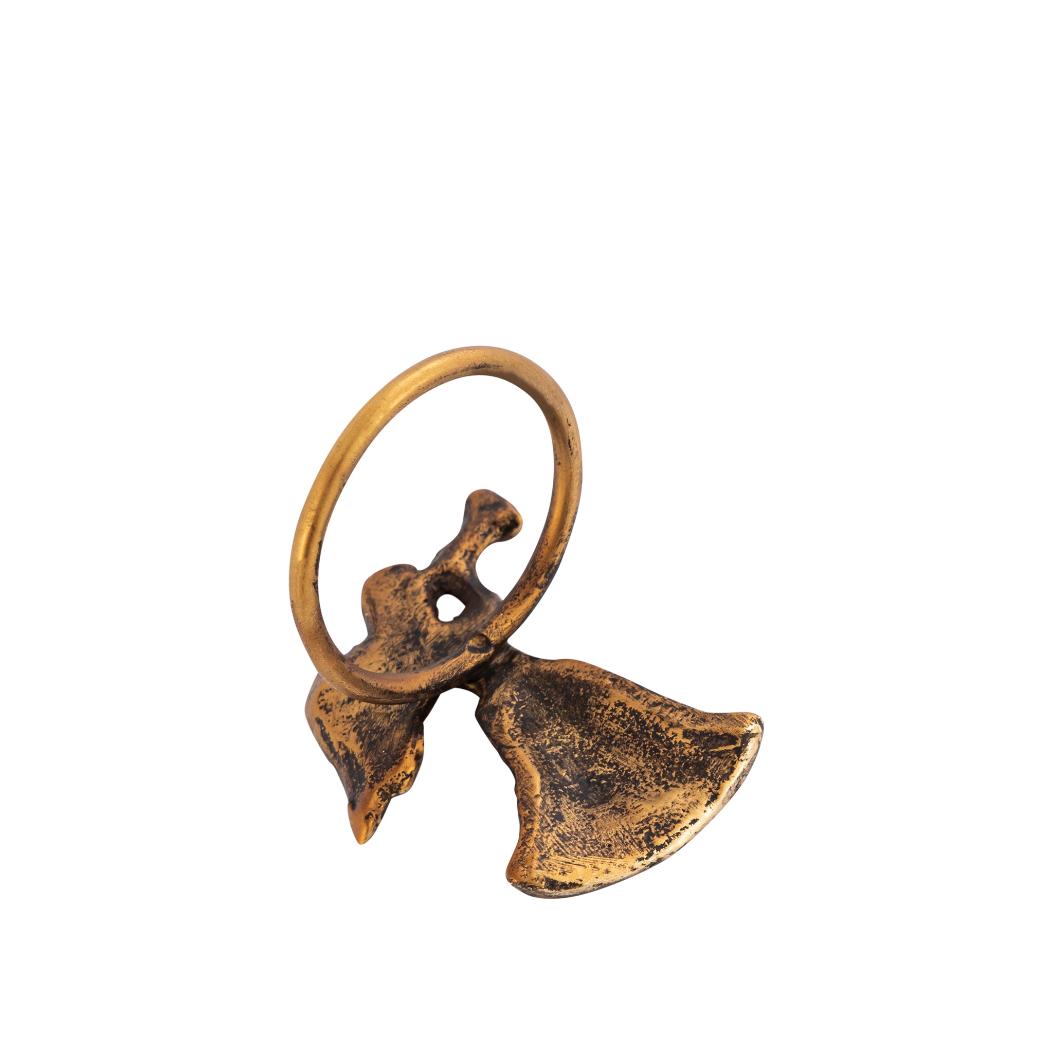 Antique Brass Fairy Napkin Rings – Elegant Metal Table Decoration (Set of 4)