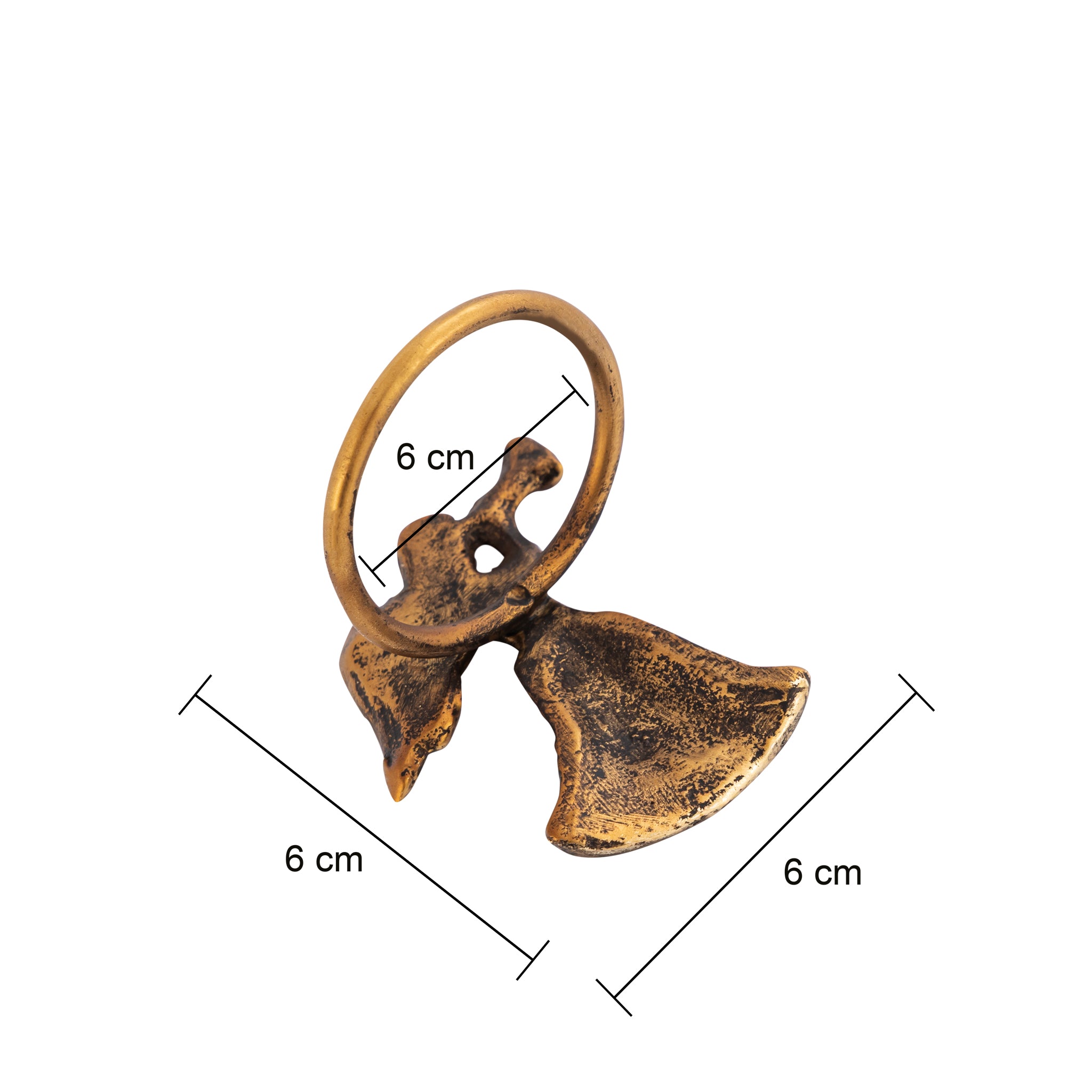 Antique Brass Fairy Napkin Rings – Elegant Metal Table Decoration (Set of 4)