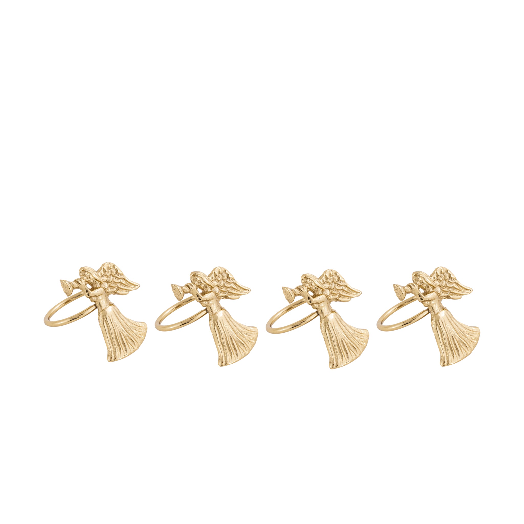 Gold Fairy Napkin Rings – Elegant Metal Table Decoration (Set of 4)