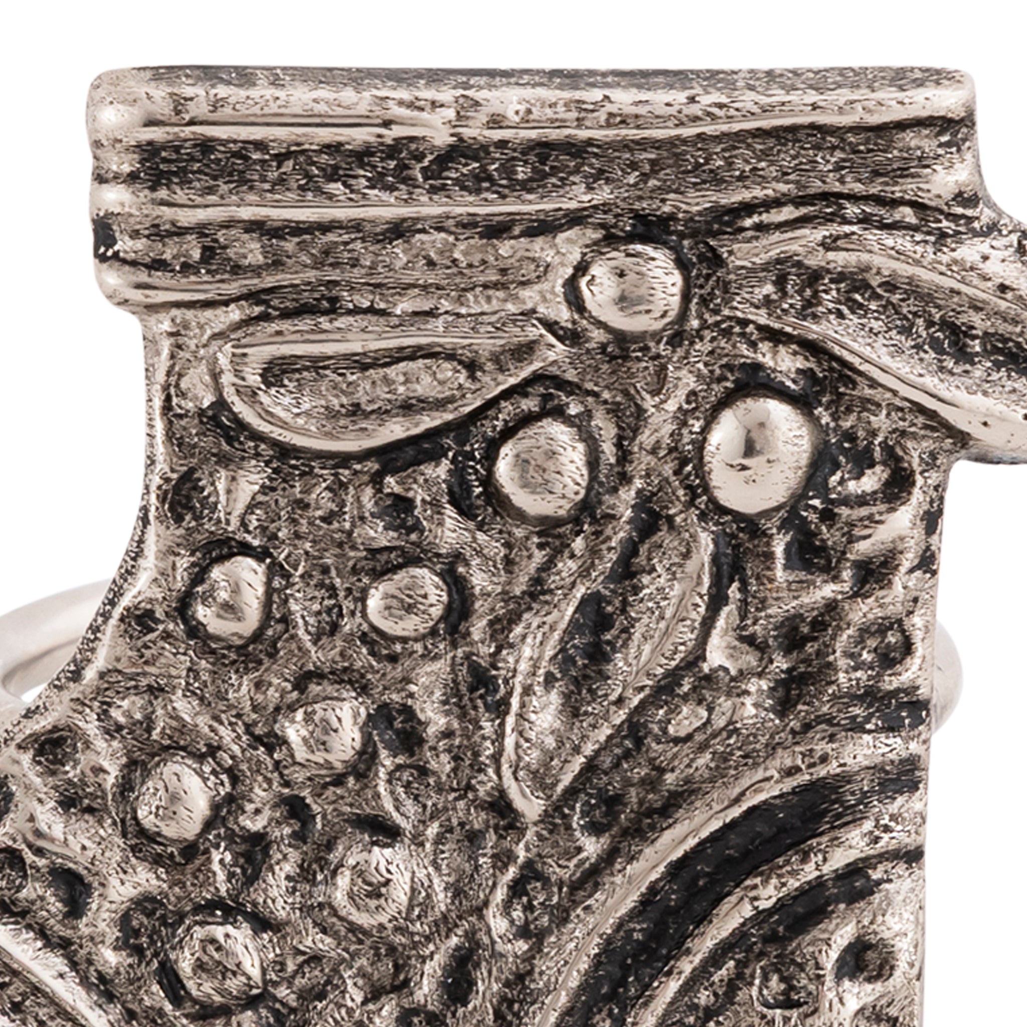 Antique Silver Christmas Stocking Napkin Rings – Decorative Metal Table Setting (Set of 4)