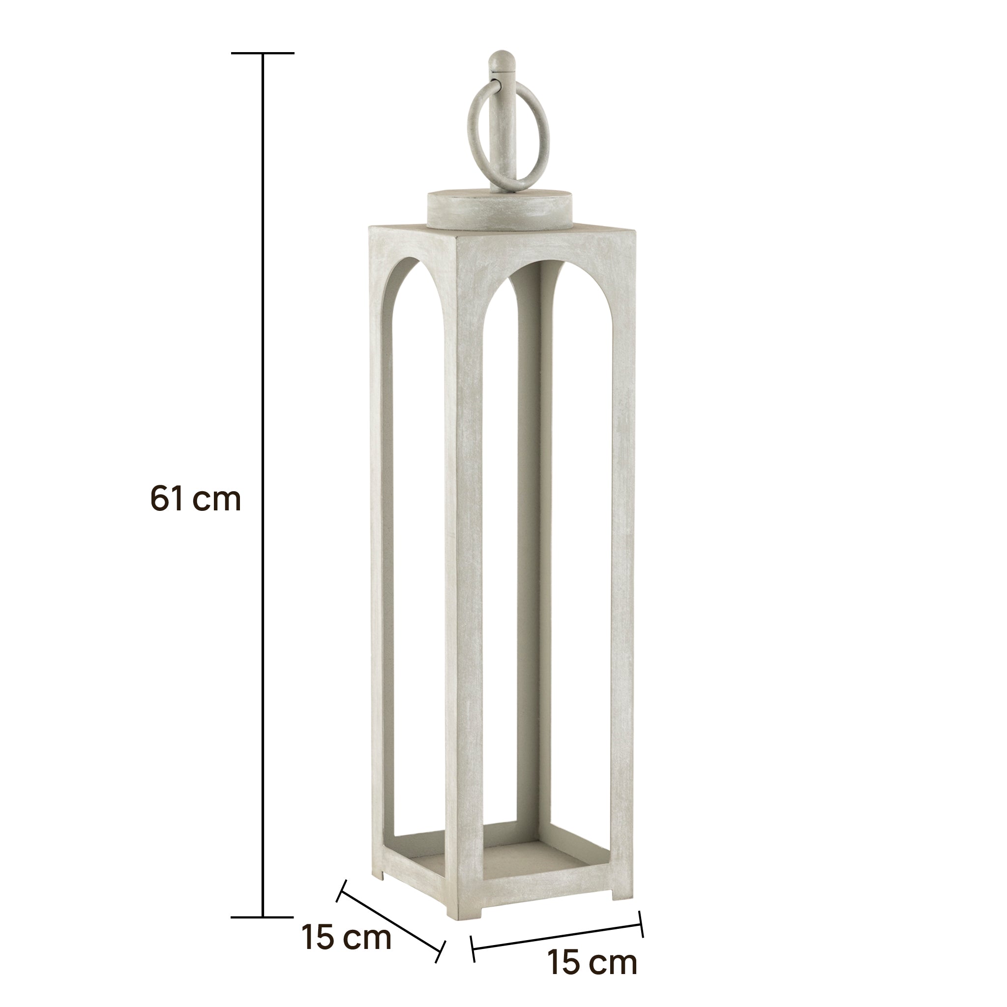 Merton Lantern Large Sage Green Finish
