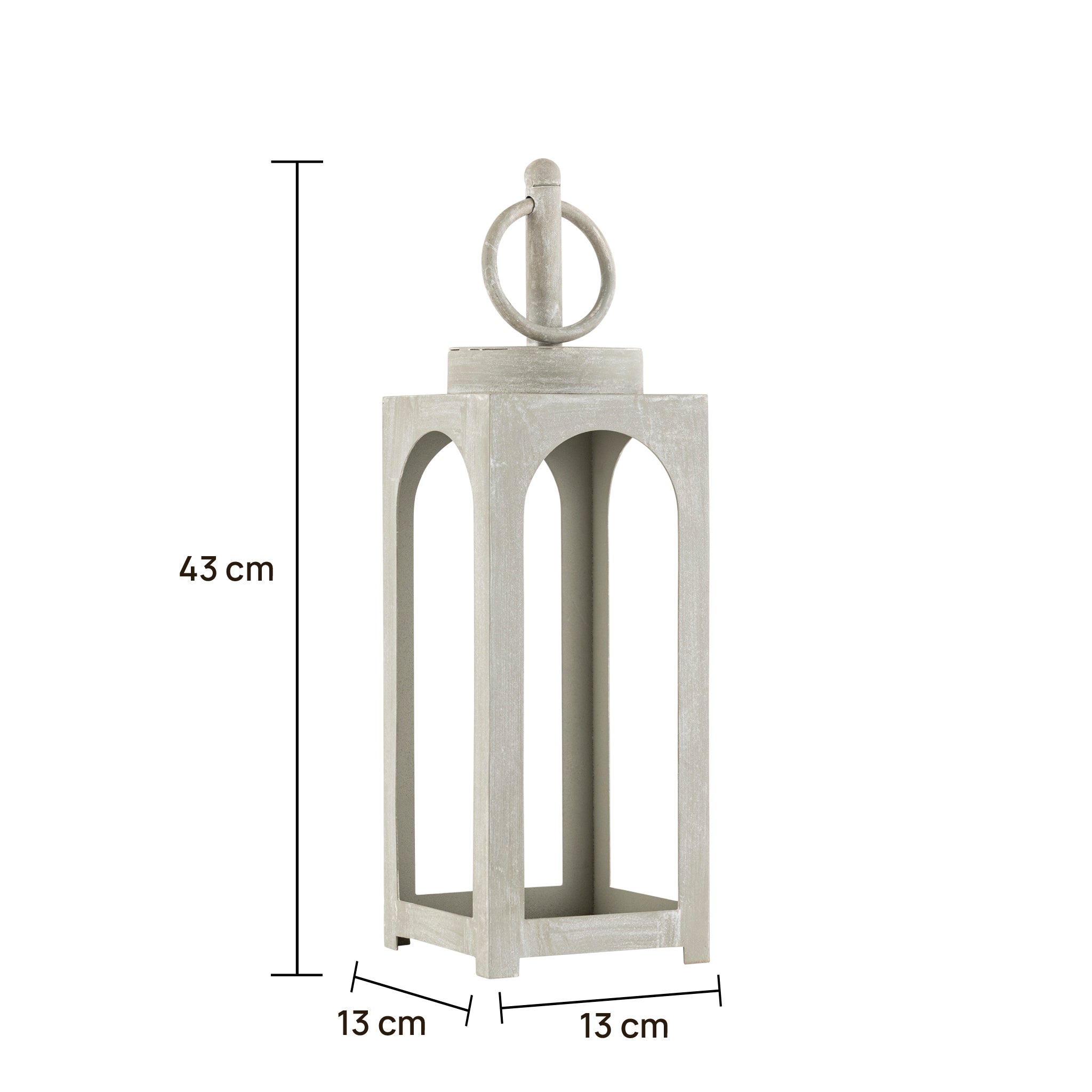 Merton Lantern Small Sage Green Finish