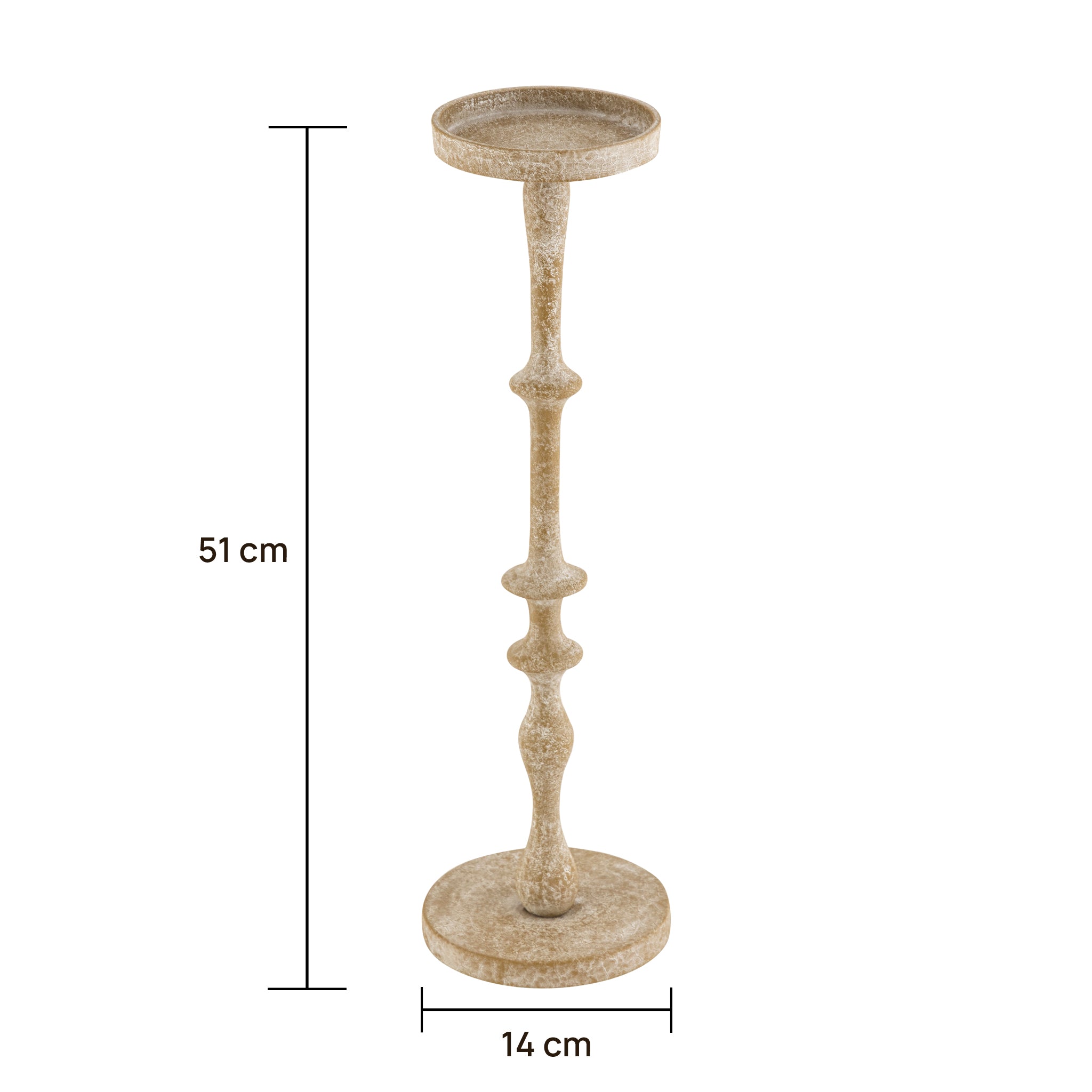Dawlish Set of 2 Candle Holders Rustic Green Finish