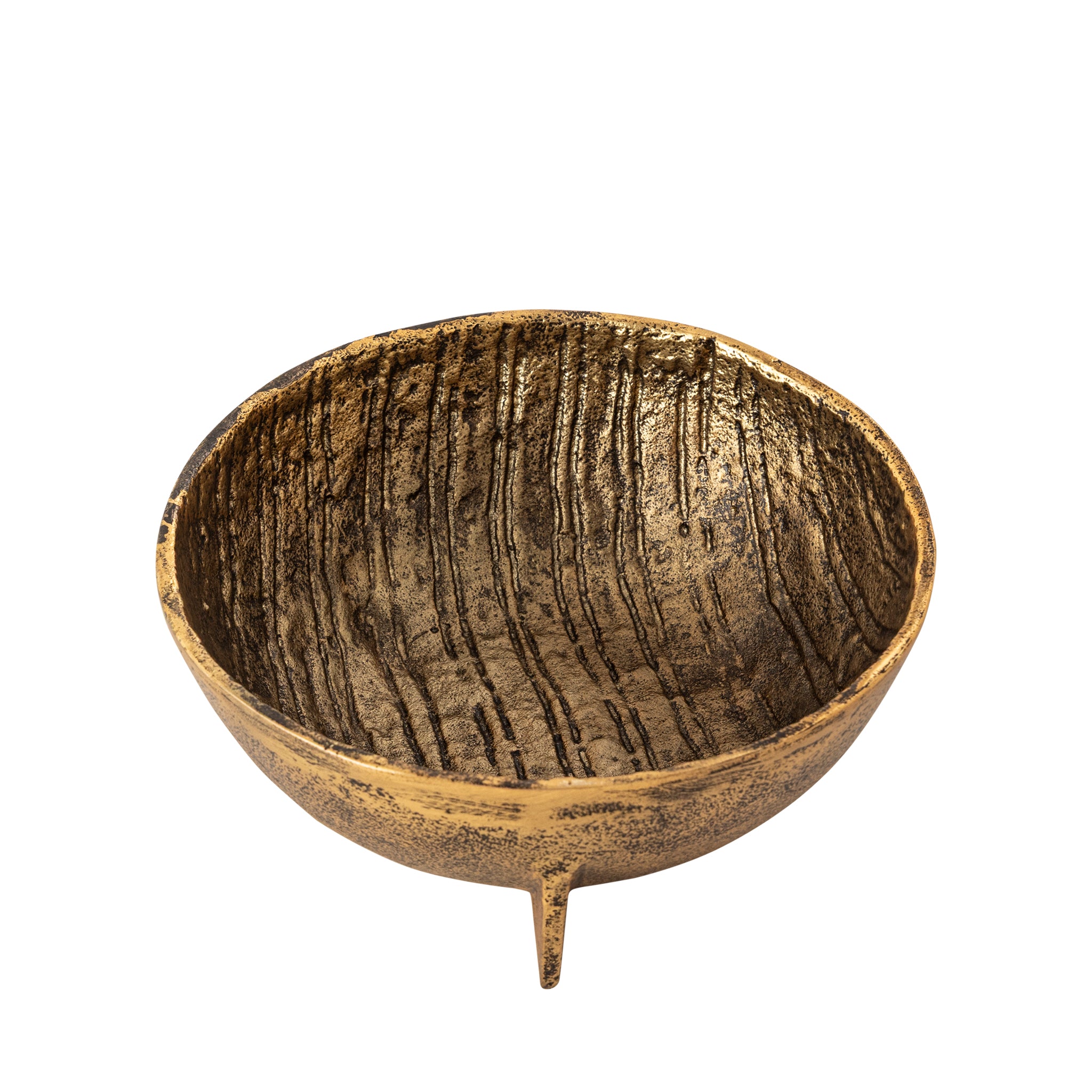 Dorset Decorative Bowl Large Antique Brass Finish