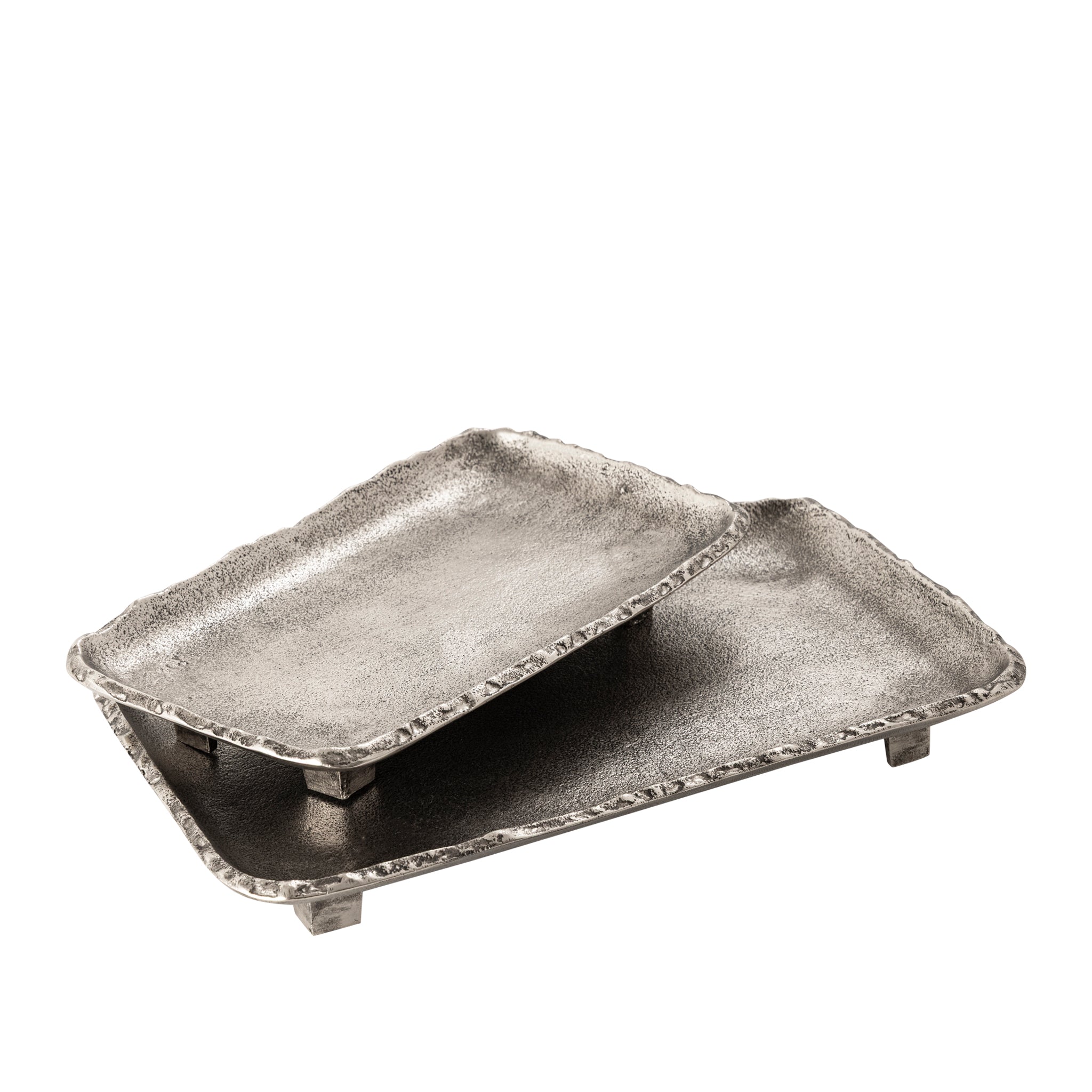 Ely Rectangular Tray Medium Antique Silver