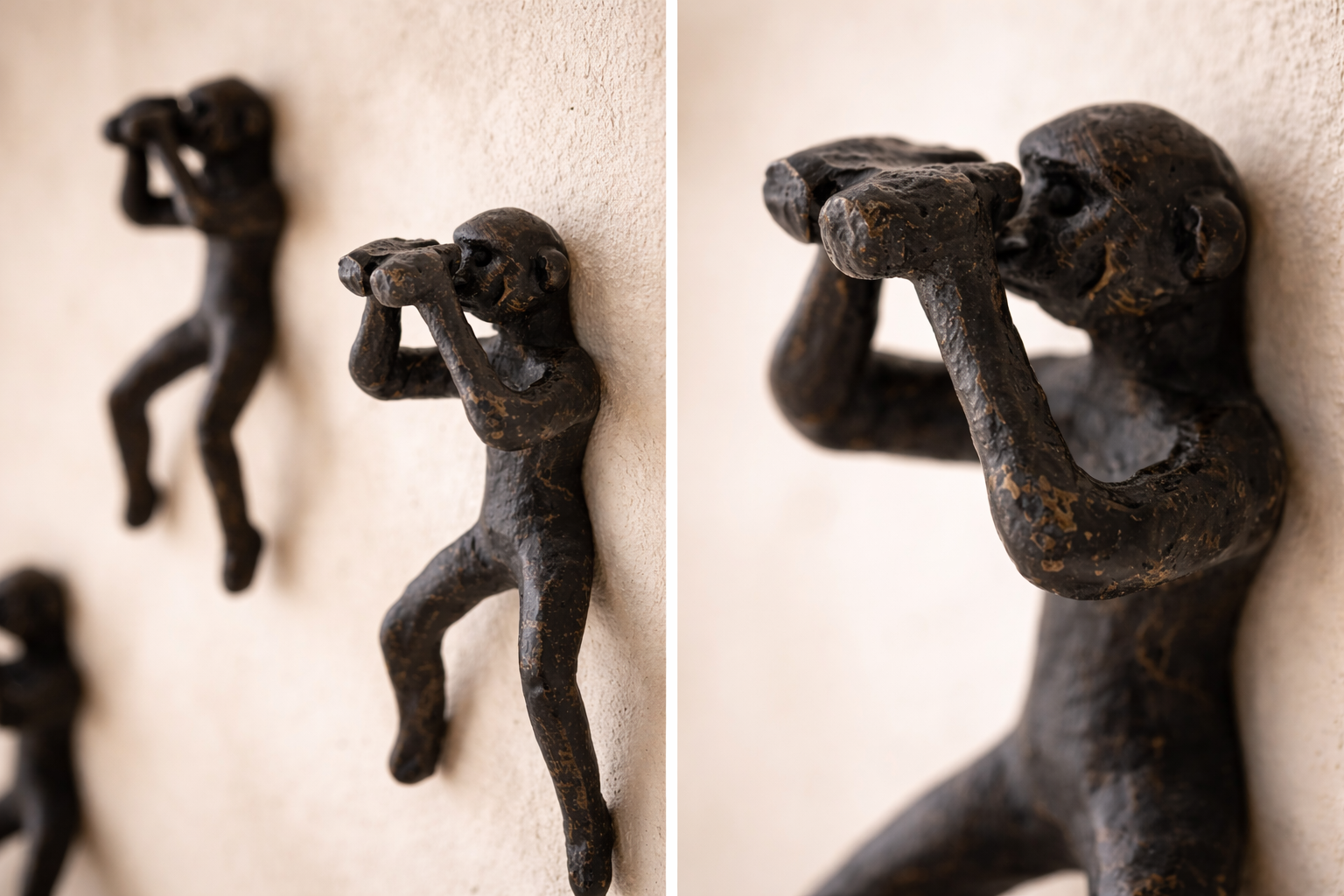 Monkey with Binoculars Wall Accent - Wall Art