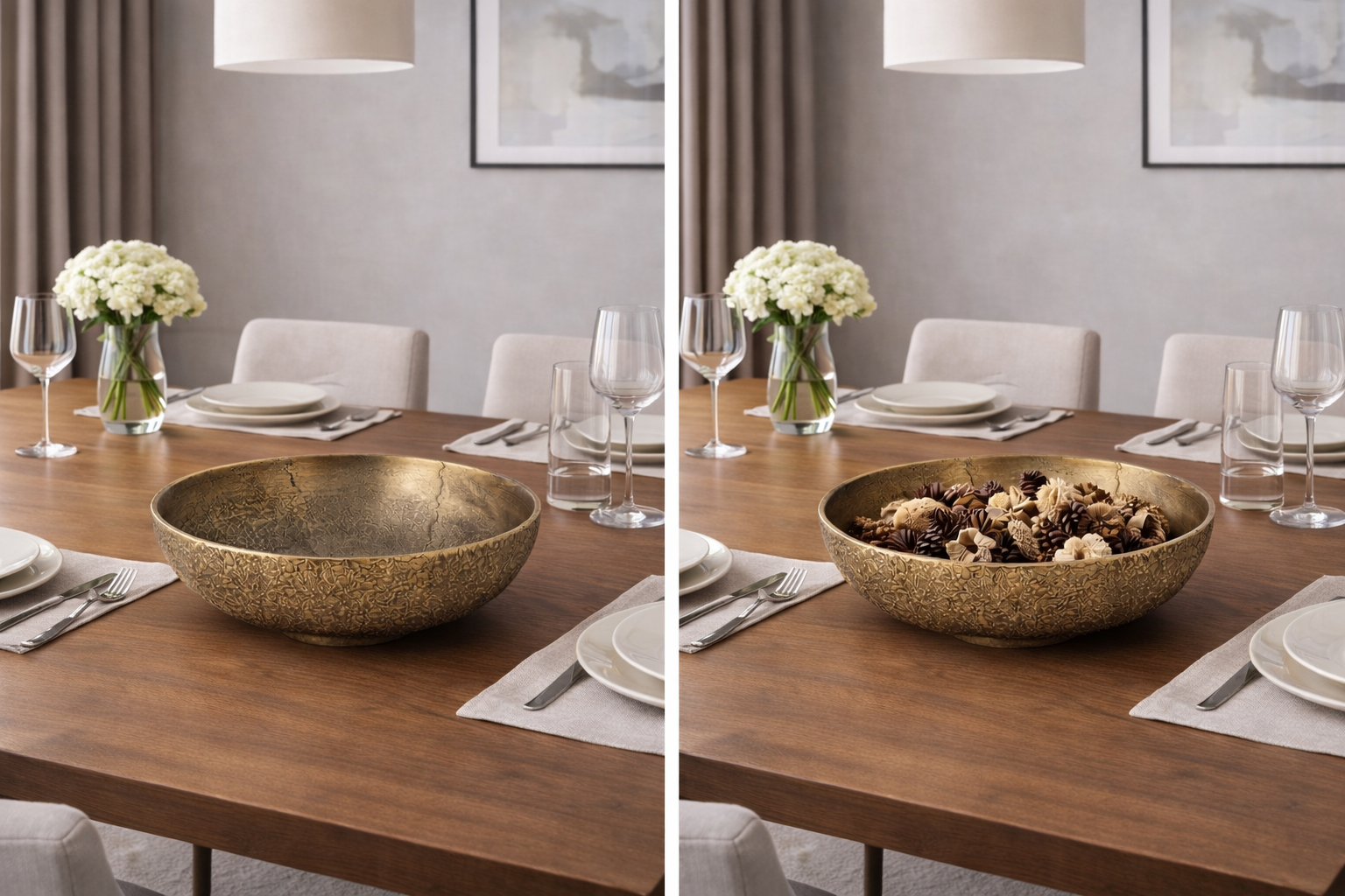 Hackney Decorative Bowl - Antique Brass Finish