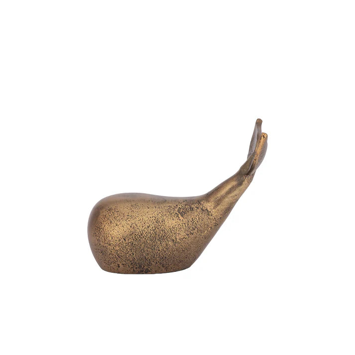 Flipper Dolphin Statuette Antique Brass Bundle