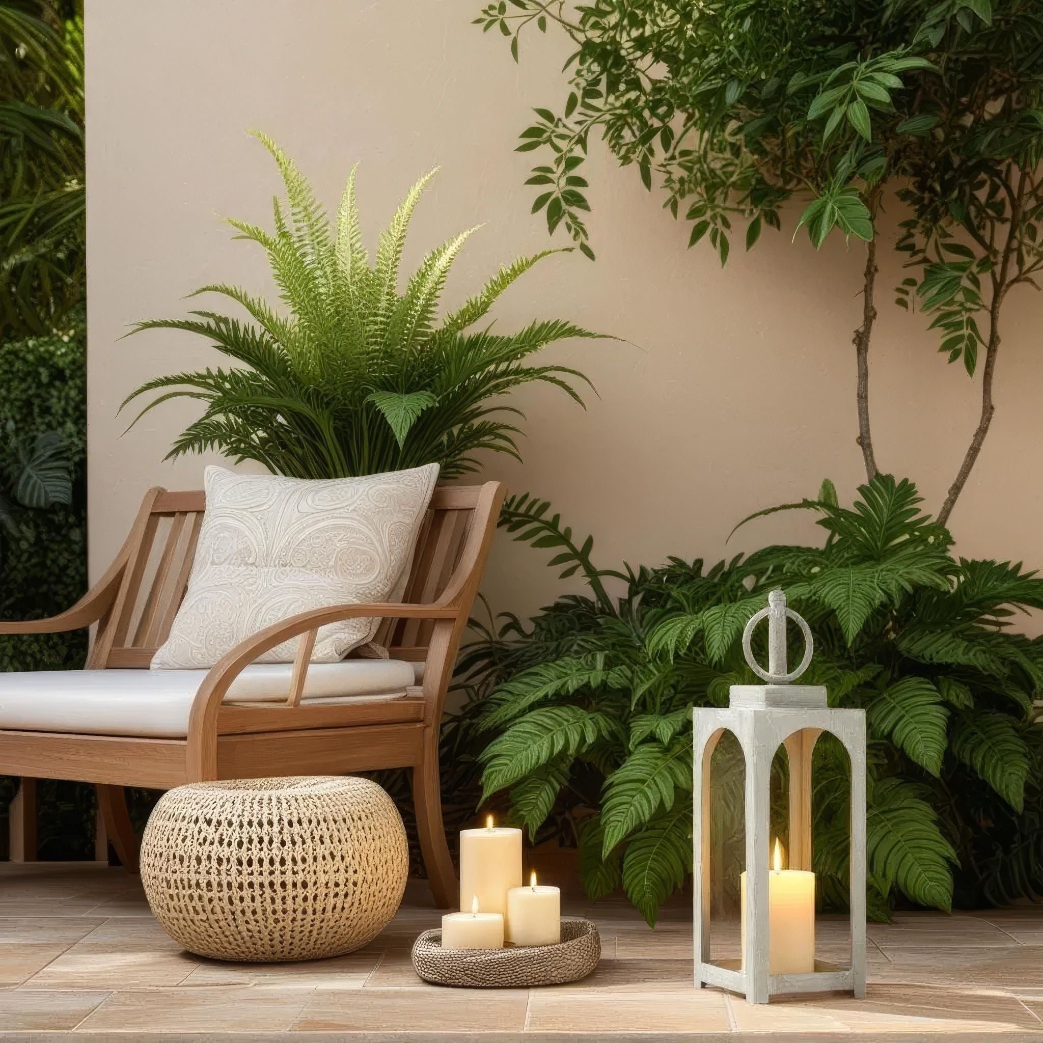 Merton Lantern Small Sage Green Finish