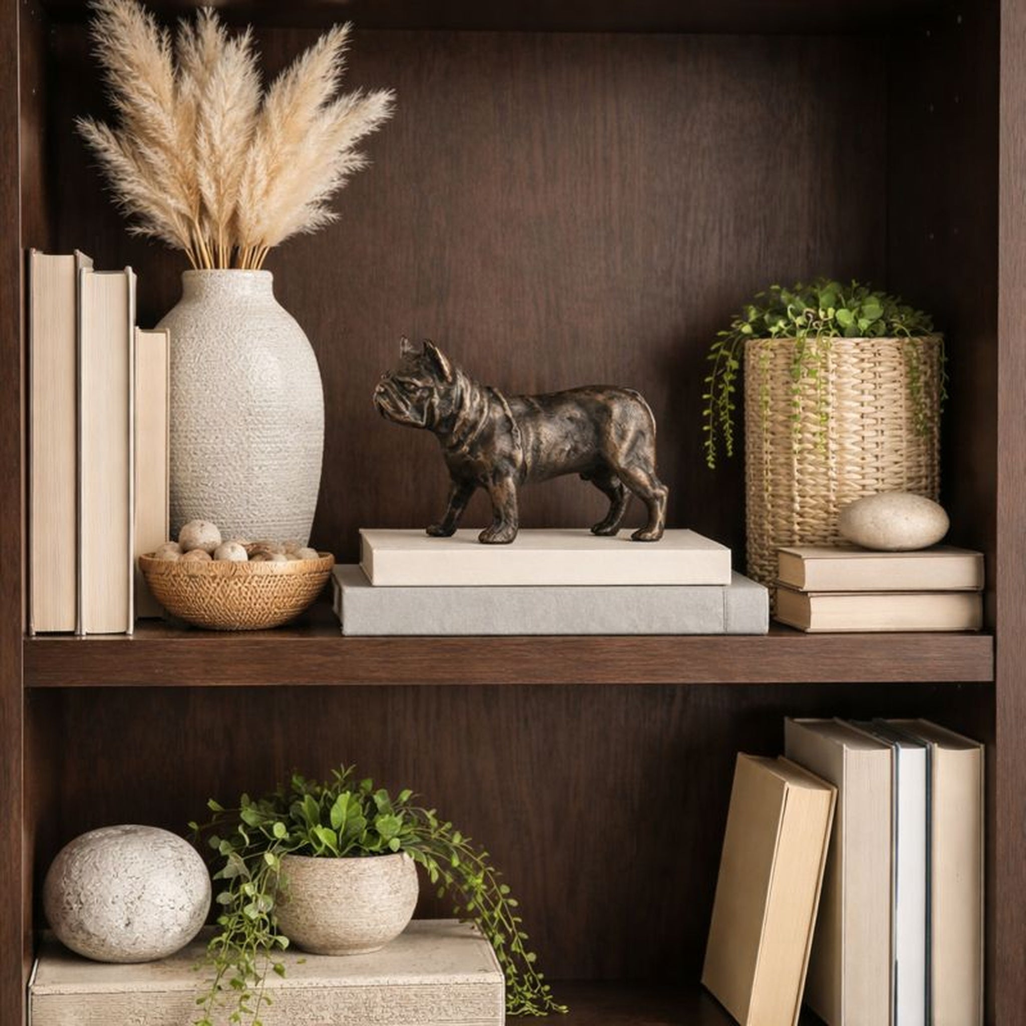 Buster Dog Statuette Antique Bronze Finish