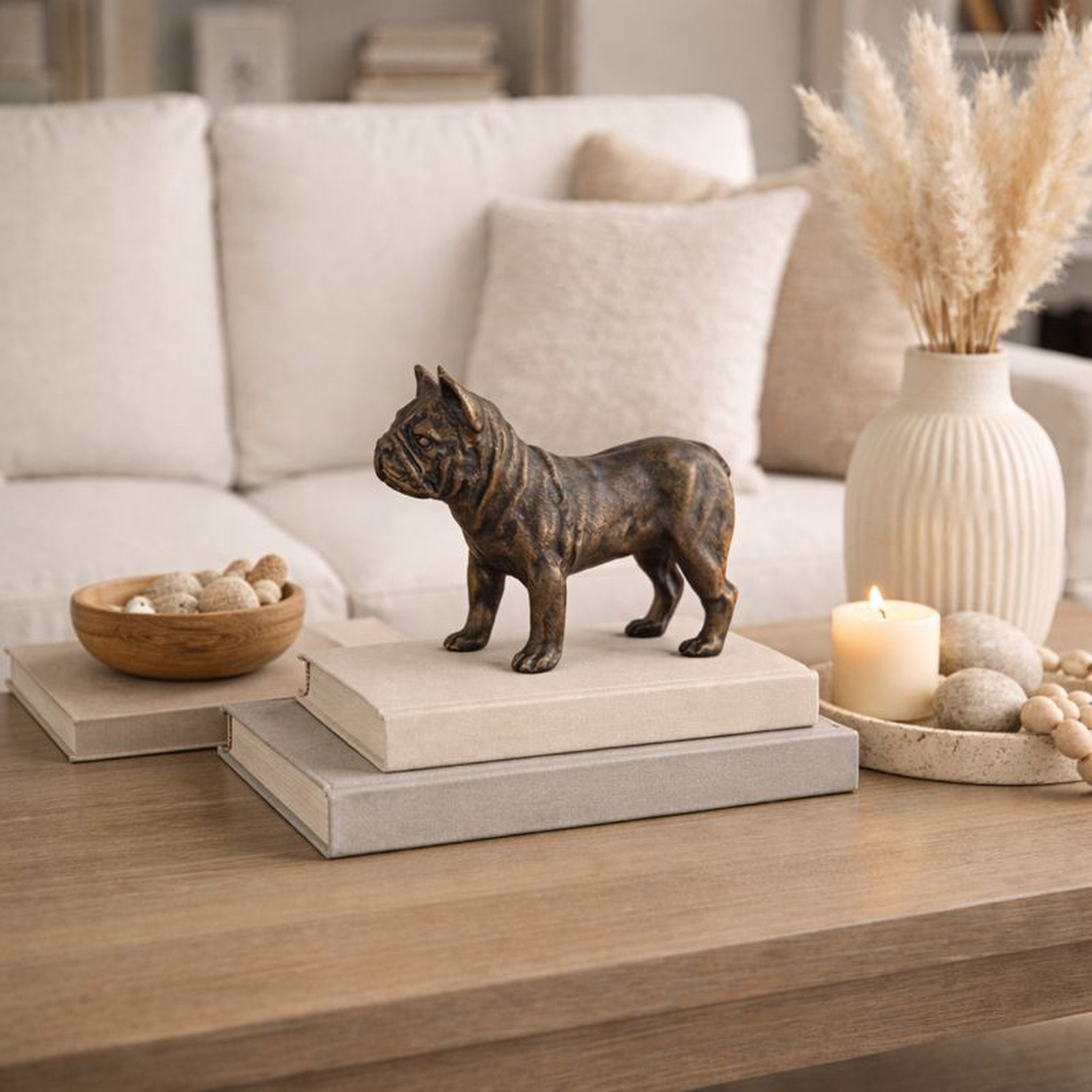 Buster Dog Statuette Antique Bronze Finish