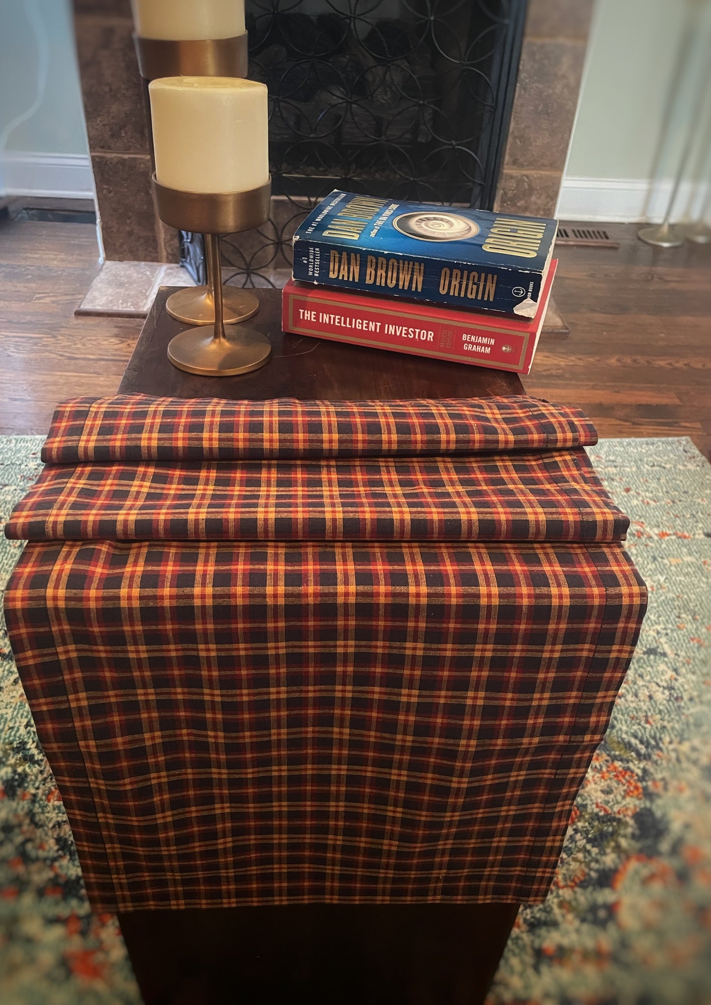 Bowden Checked Table Runner