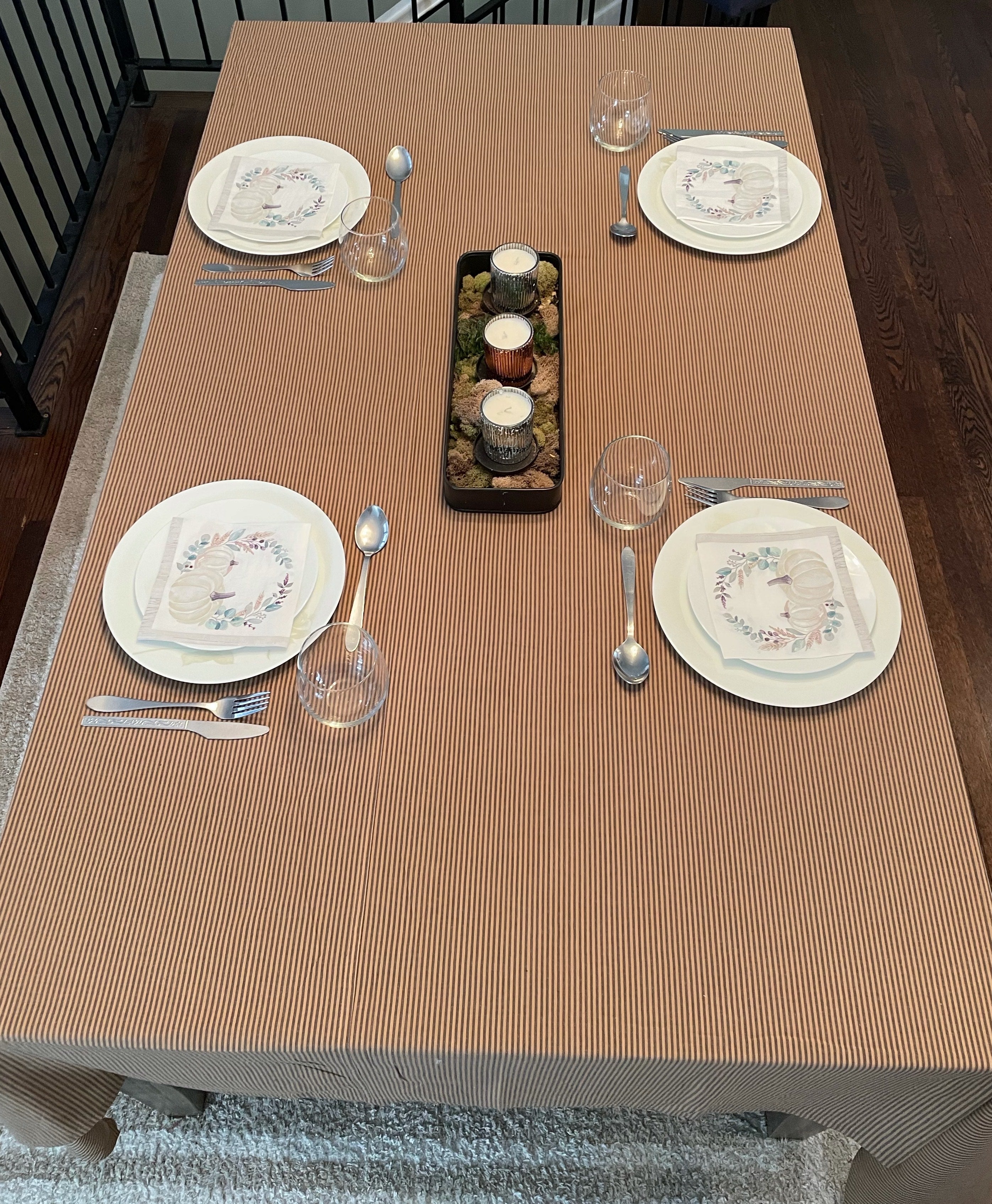 Unity Striped Tablecloth