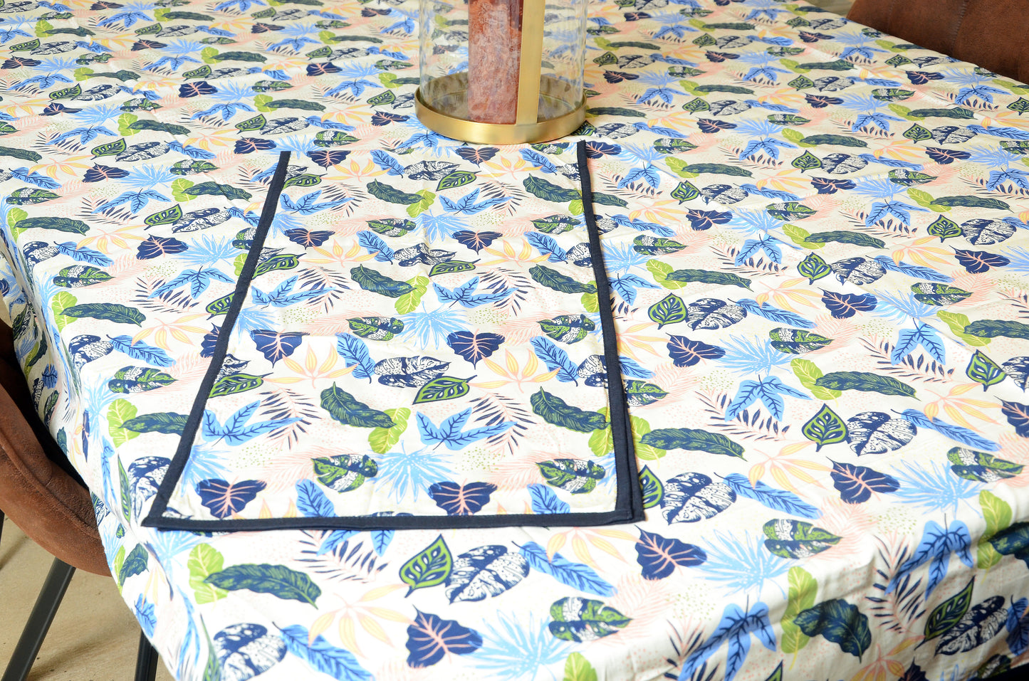 Olive Printed Tablecloth