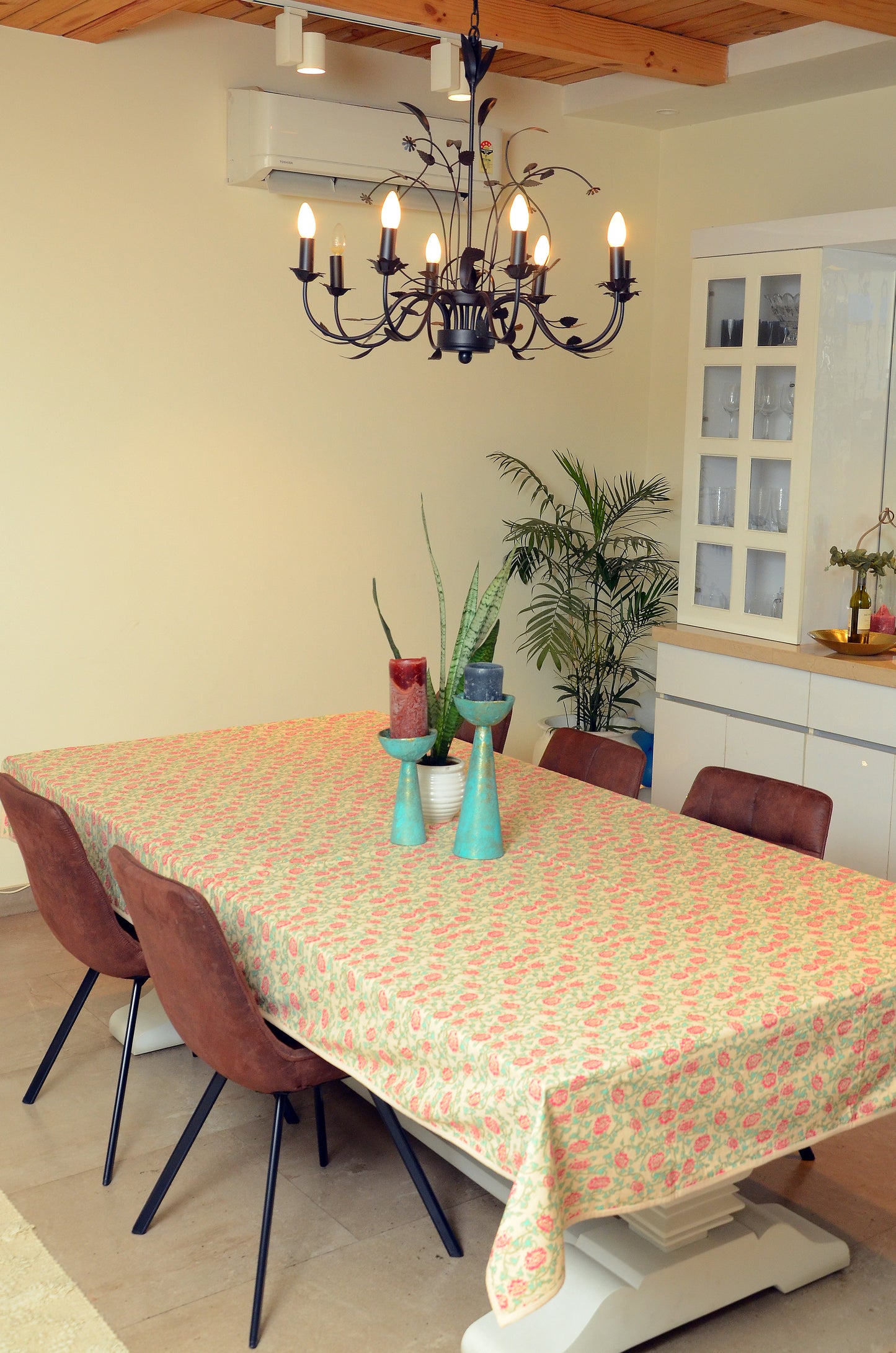 Aster Printed Tablecloth