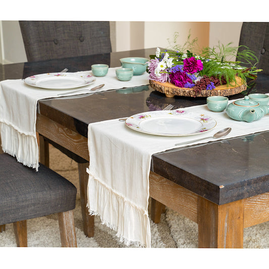 Hope Ruffled Table Runner