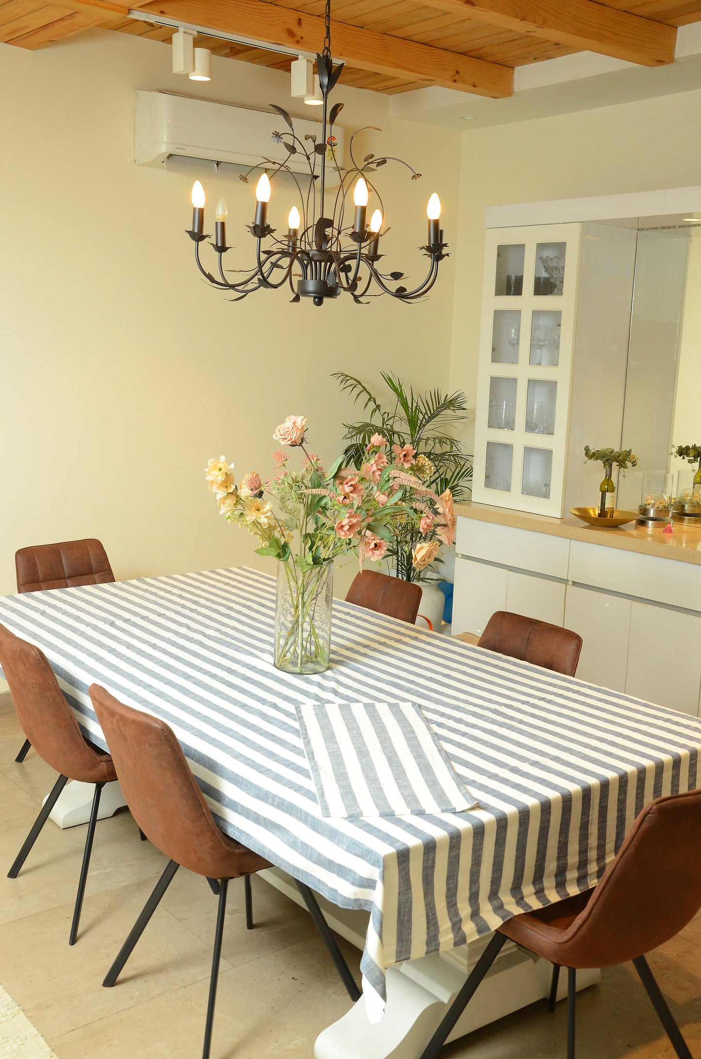 Barnyard Striped Tablecloth