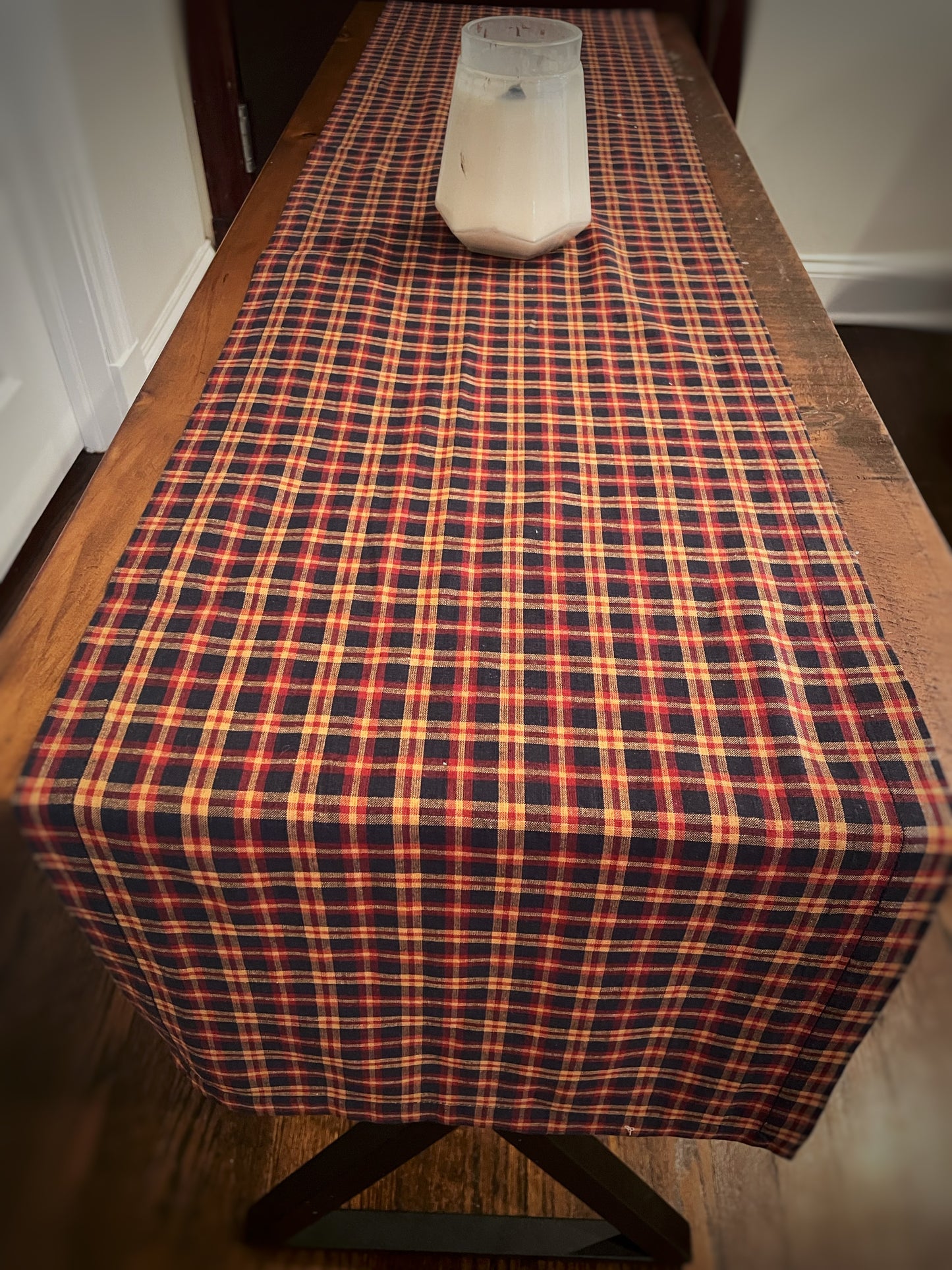 Bowden Checked Table Runner