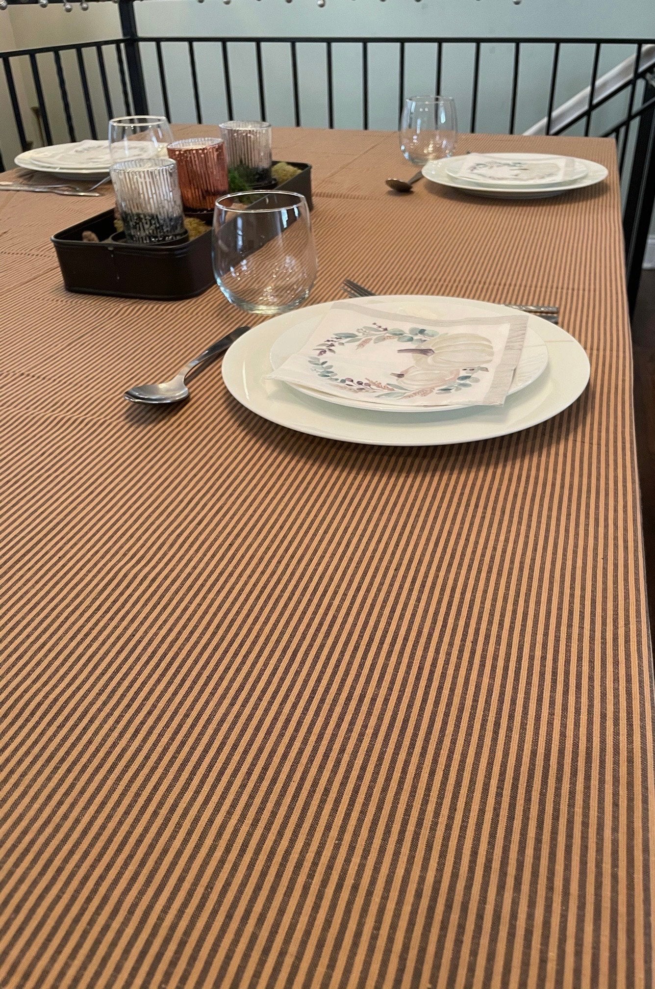 Unity Striped Tablecloth