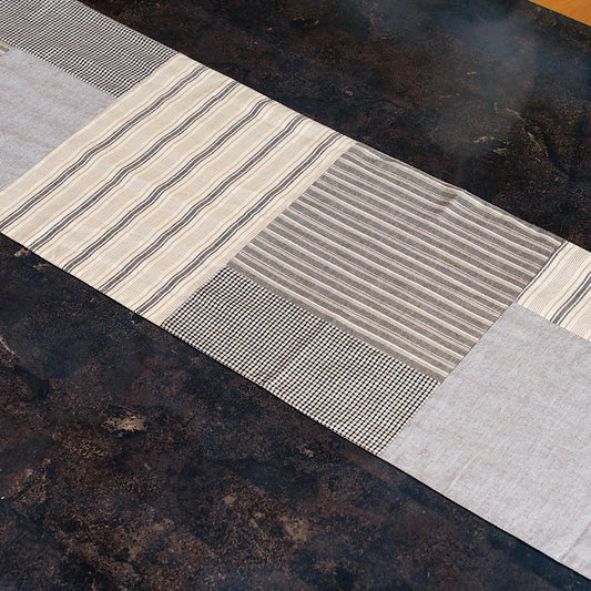 Noa Yarn-dyed Patchwork Table Runner